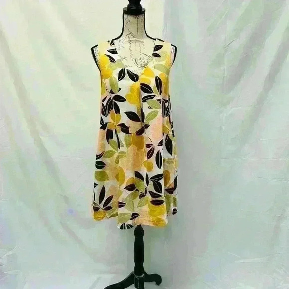 Rachel Zoe Linen Floral Dress Sleeveless Size Small - Picture 4 of 11